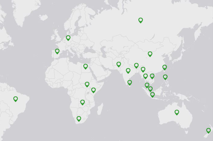 ZAGRO World Map